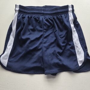 Navy running shorts